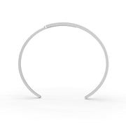 0.85 Ct Round Cut Natural Moissanite Women Cuff Bangle Bracelets 14K Gold Plated